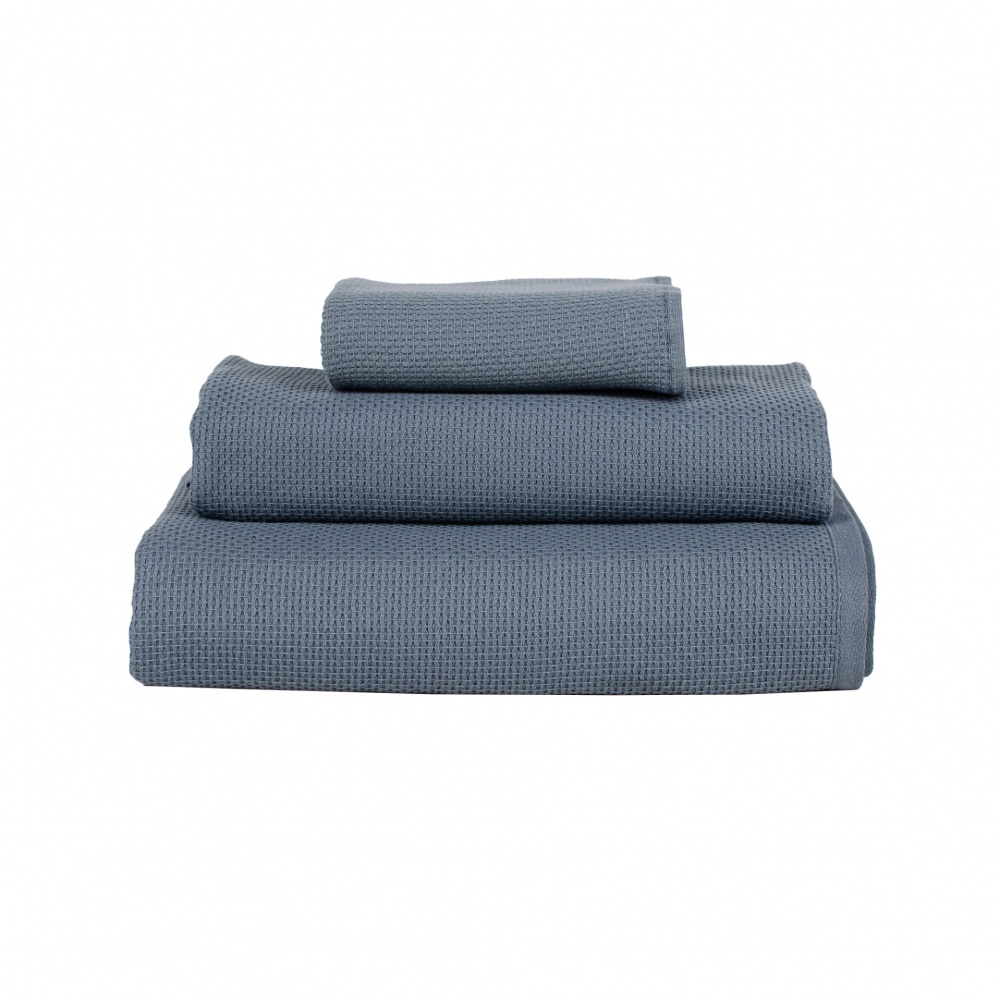 Рушник махровий Sauna 50x90 см сіро-синій La Nuit