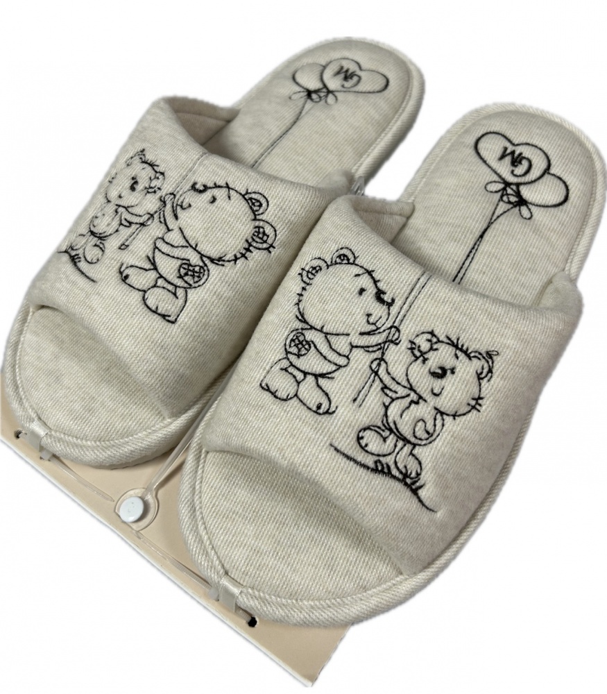 Тапки домашние Gemelli Сюрприз р.38 молочный