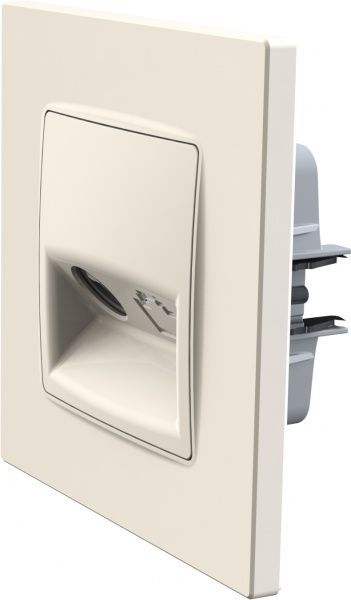 Розетка TV кінцева Plank Electrotechnic Classic/Nordic слонова кістка PLK0811131