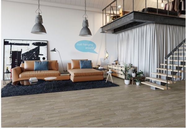 Паркетна дошка Ekoparket ясен трисмугова 1092x207x14 мм (1,58 кв.м) Deep Line