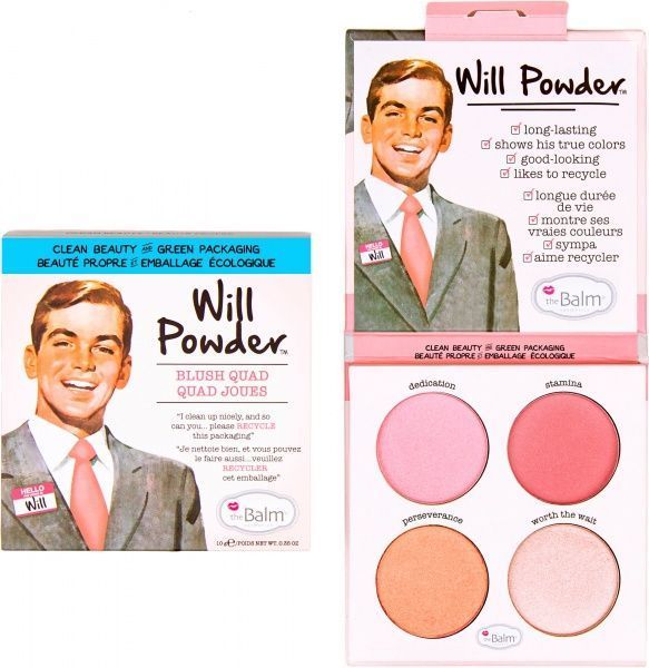Палитра румян theBalm Will Powder Blush Quad 10 г