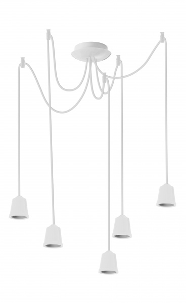 Підвіс ERKA 525 5x60 Вт E27 білий 525001 