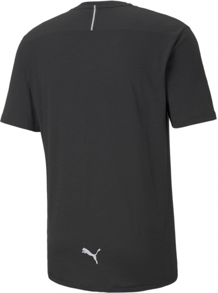 Футболка Puma RUN LOGO SS TEE M 52140101 р.L чорний