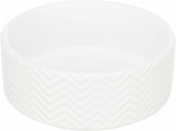 Миска Trixie для собак керамічна біла 0,9 л 16 см (25024)