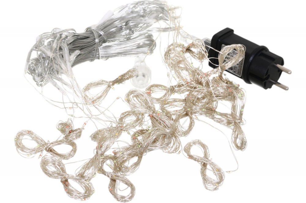 Электрогирлянда-штора светодиодная (LED) 600 ламп 3 м (EP-2106 (MULTI))