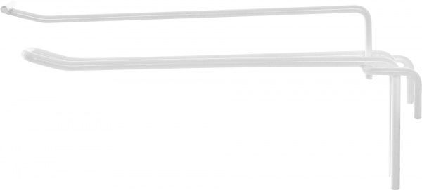 Крючок на сетку двойной с ценникодержателем КД 200/60Ц-01 (10 шт.) белый