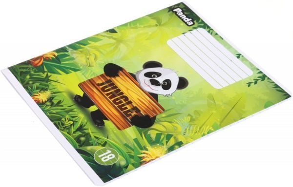 Тетрадь школьная 18 листов в линию Panda