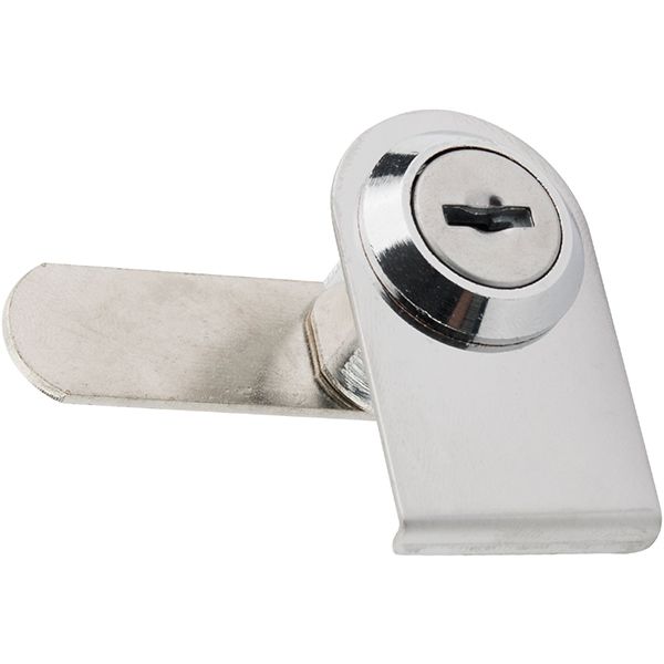 Замок мебельный врезной KL-410 хром