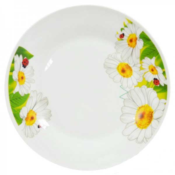Тарелка обеденная Цветы 19 см