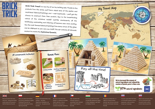 Конструктор Trefl Brick Trick путешествия. Пирамида 61550