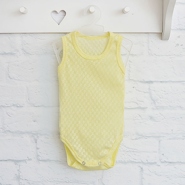 Боди-майка унисекс Blanka р.68 желтый 110188 