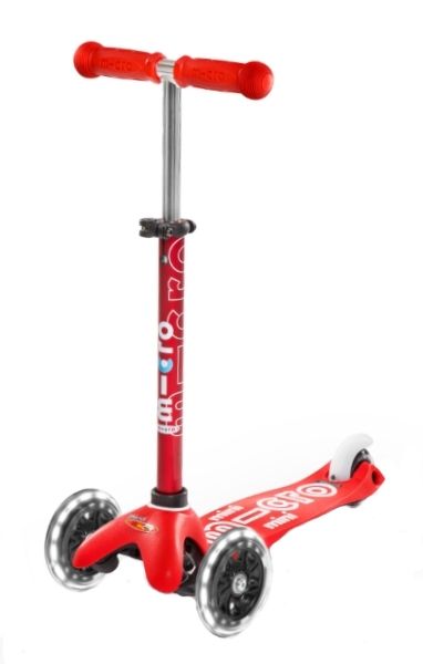 Самокат Micro Mobillity Systems Mini Micro deluxe red LED червоний MMD052 