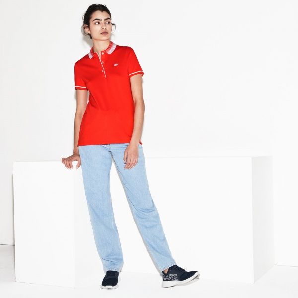 Поло Lacoste PF4586JG6 38 кораловий