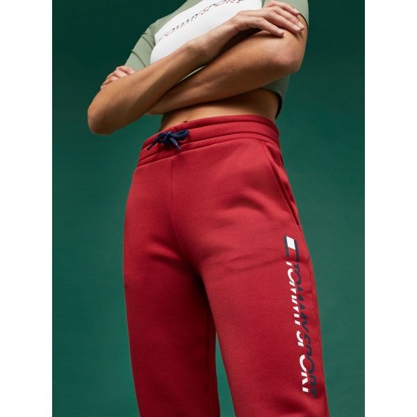 Брюки Tommy Hilfiger FLEECE JOGGER BIG LOGO S10S100289607 р. XS красный