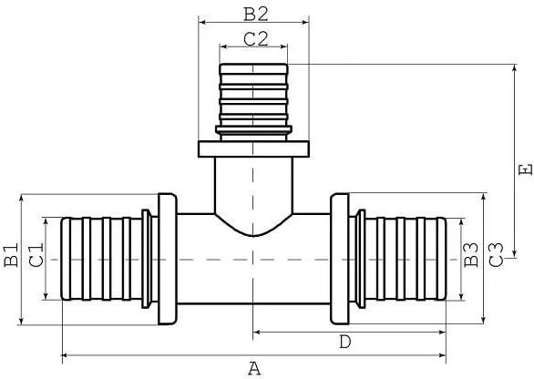 Трійник редукційний FADO натяжний d20х16х16 мм