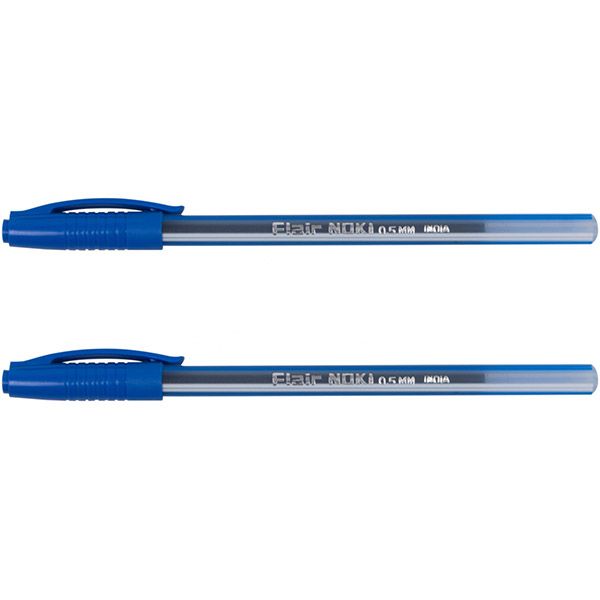 Набор ручек шариковых Flair Noki 2 шт. синие 