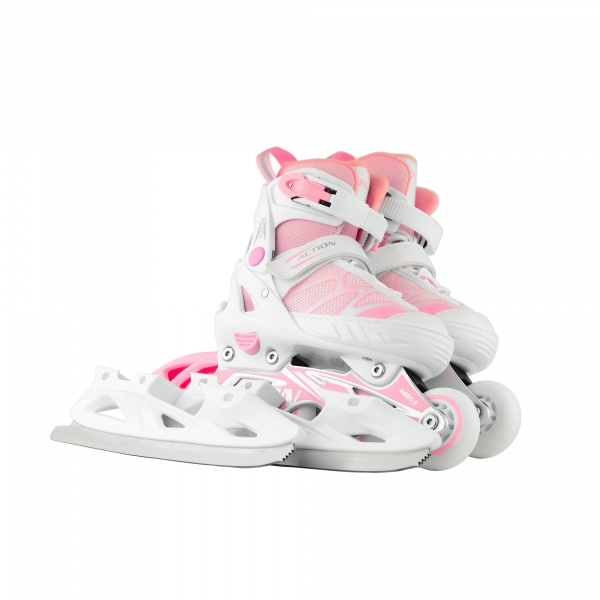 Роликові ковзани 2 в 1 Action 153B5/2IN1PINK33-36 рожевий