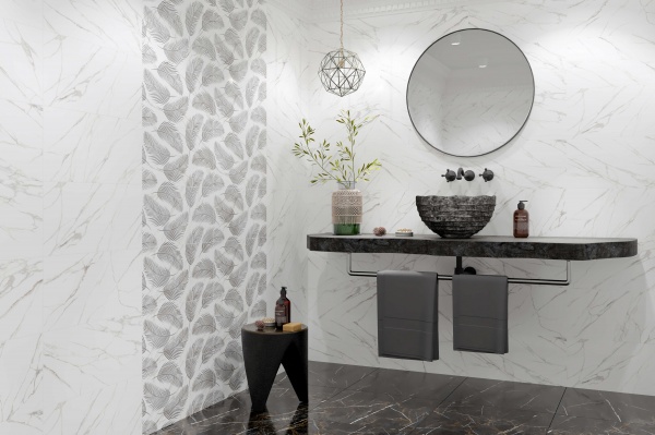 Плитка Golden Tile Nero e Bianco білий NB0051 30x60 