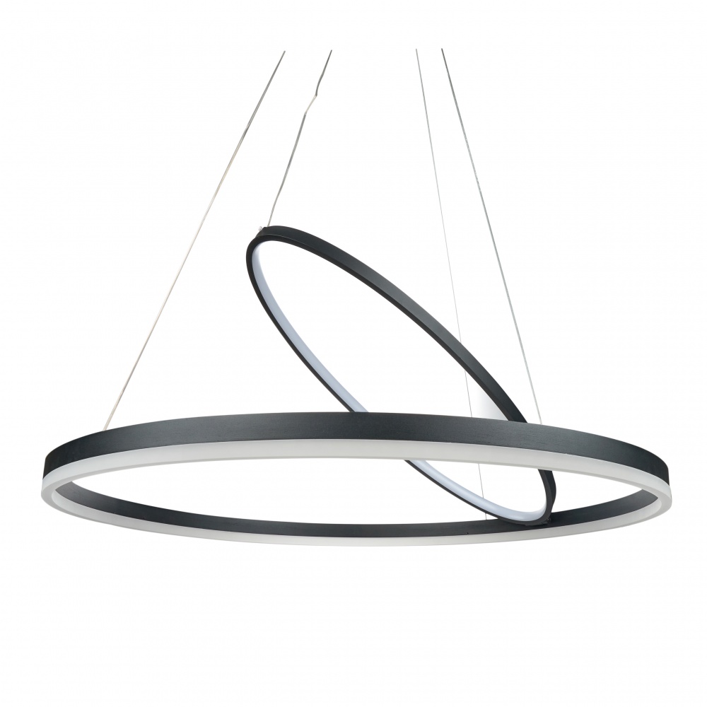 Люстра светодиодная Berger 2x52 Вт LED-модуль черный 7015-PL-52 Black