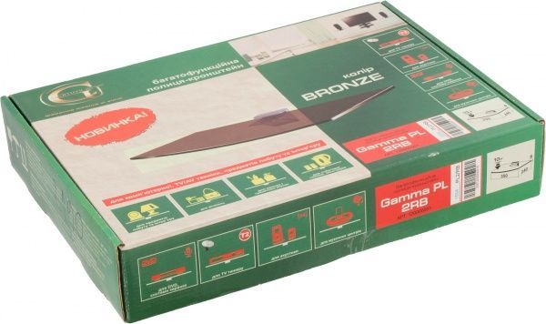 Полка Commus Gamma PL 2 RB бронзовый 