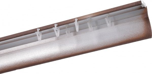 Карниз Cardinal Макс плюс с молдингом двойной 200 см шоколадный 