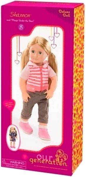 Кукла Our Generation Deluxe Шеннон с книгой Магия под звездами BD31026ATZ