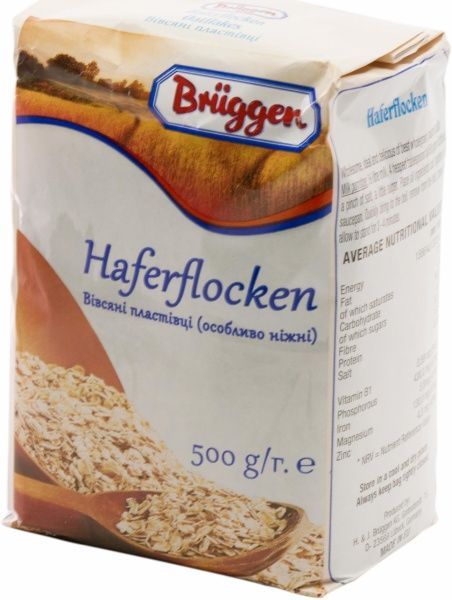 Хлопья Bruggen Овсянные 500 г 