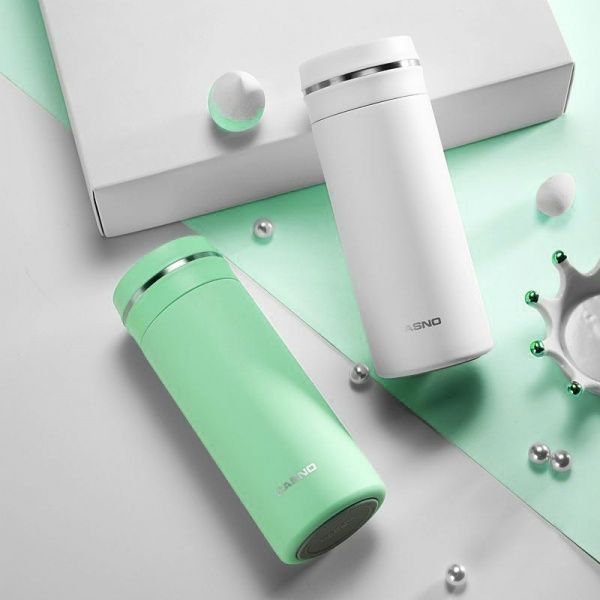 Термопляшка 450 мл Casno білий KXN-6059_White