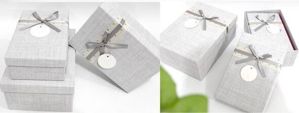 Коробка подарочная UFO 12351-033 23х16х9 см Grey