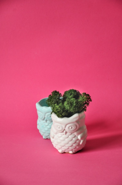 Кашпо декоративное Sovos бирюзовый бетон