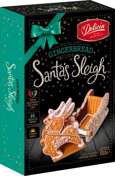 Коржи Делиция оригинальные Экипаж Санты 550 г (4823102506036)