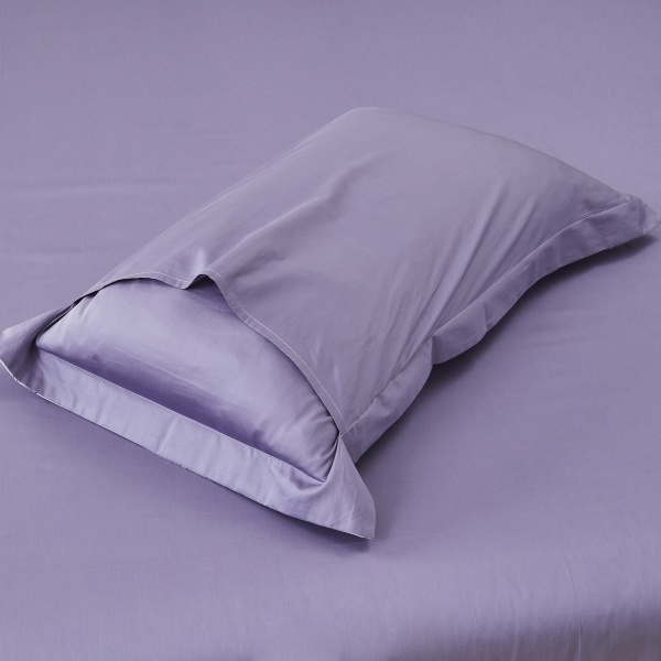 Комплект постельного белья Mirano семейный белый с сиреневым La Nuit 