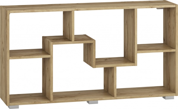 Этажерка Грейд Токио-В 1136х604х252 мм дуб крафт золотой