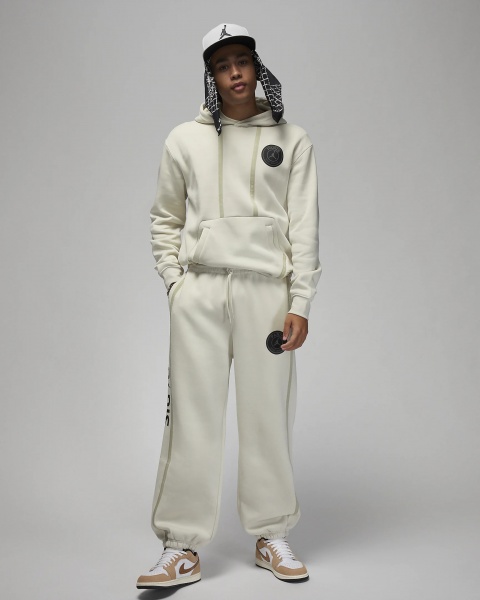 Брюки Nike M J PSG HBR FLC PANT DZ2949-072 р. L бежевый