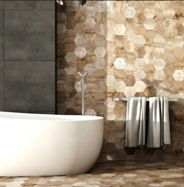 Плитка Stargres TIMBER HEKSAGONY mozaika 28,3x40,8 