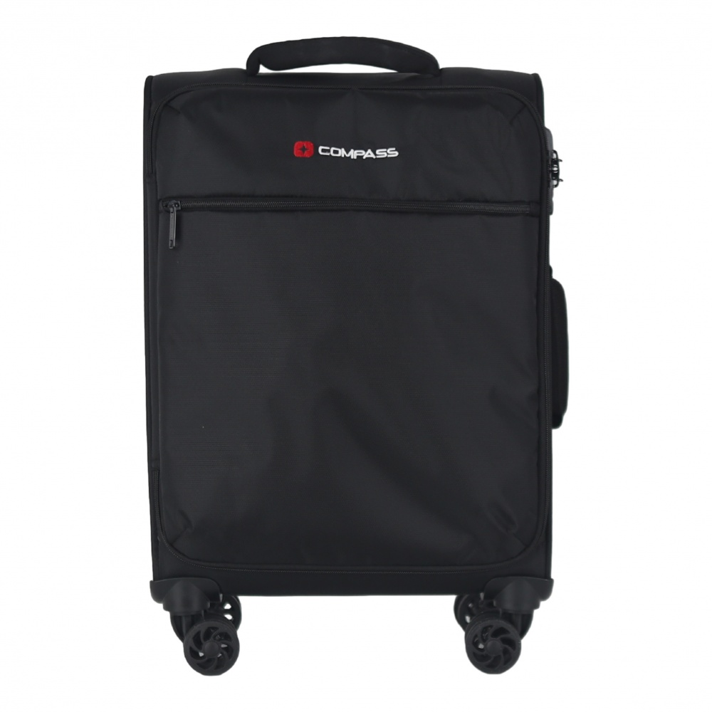 Чемодан Compass №220916 M черный 61x41x20,5/22 см