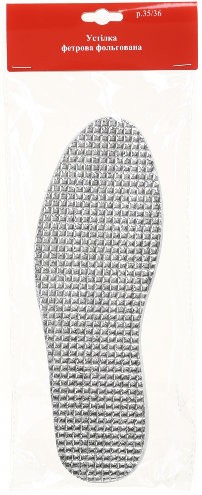 Стельки фетровые фольгированные р.35/36 белый