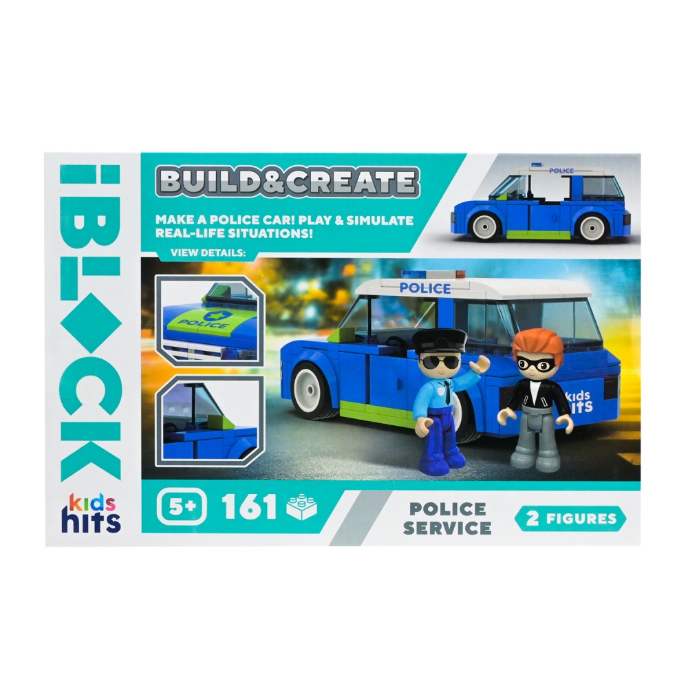 Игрушка-конструктор Shantou Kids hits IBLOCK JUNIOR Полиция 161 дет. KH17/001/2