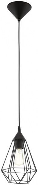 Підвіс Eglo TARBES 1x60 Вт E27 чорний 94187 