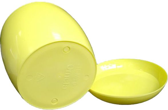 Горшок пластиковый Омела Омела Глянец 2,2 литра круглый 2,2л лимонный 