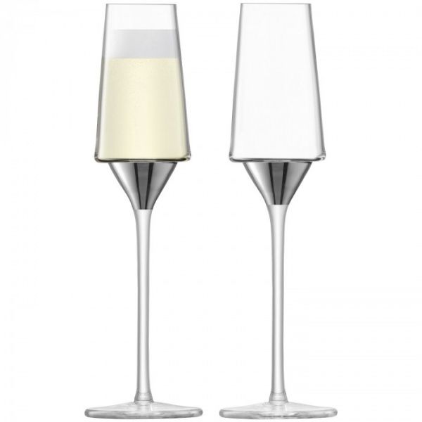Набір бокалів для шампанського Space платина G1487-08-359 210 мл 2 шт. LSA 