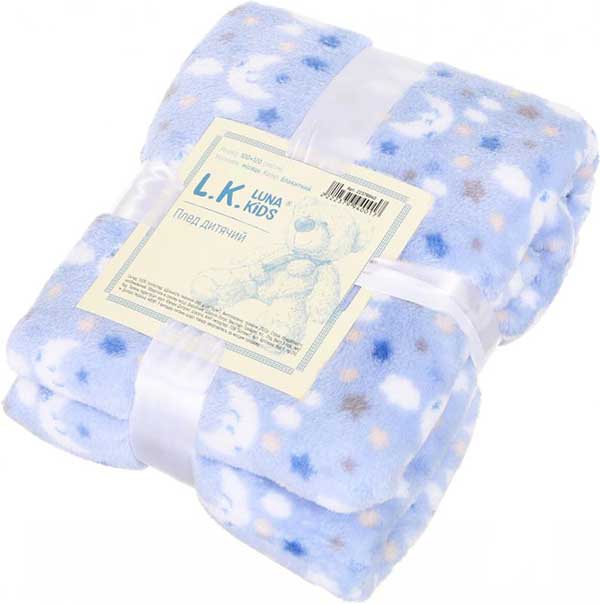 Плед Lotus місяць 100x120 см блакитний 