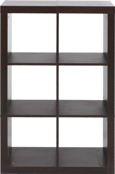 Стелаж двосторонній Inteo Кубус МІКС 2х3 792x1146x290 мм венге 