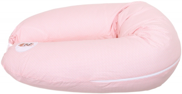 Подушка для кормления Papaella Горошек 30x170 см пудра 