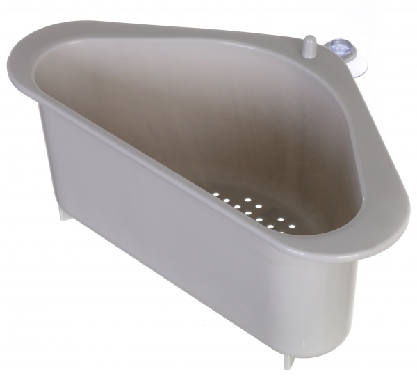 Органайзер в мойку серый пластик Алеана