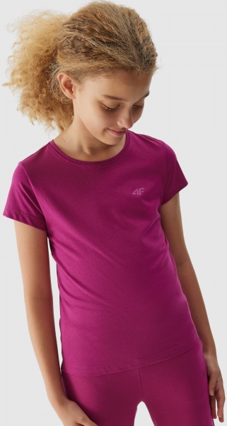 Футболка 4F TSHIRT F0816 4FJAW23TTSHF0816-53S р.140 розовый