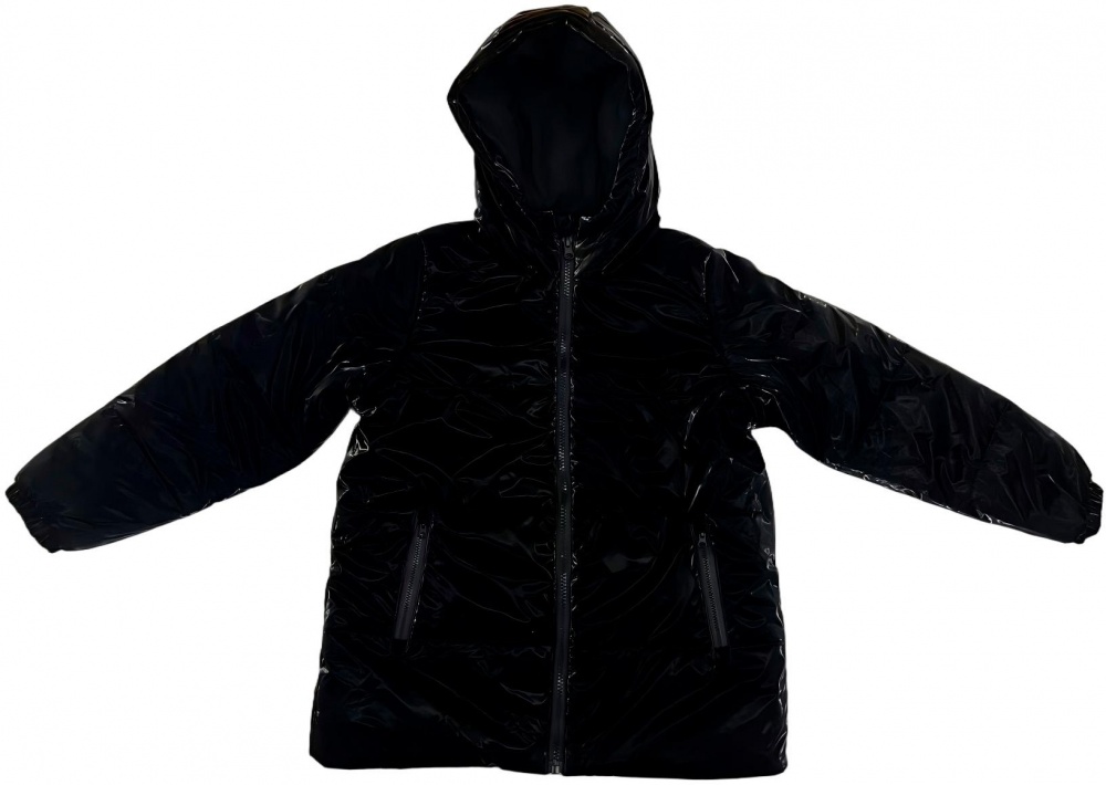 Куртка-пуховик для девочек HW р.140–146 черный RN0715