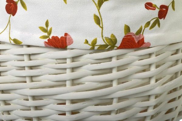 Кошик плетений з текстилем 37х31х19/41 см EBE18-8-1 