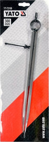 Циркуль YATO YT-72108 з гвинтовим фіксатором 