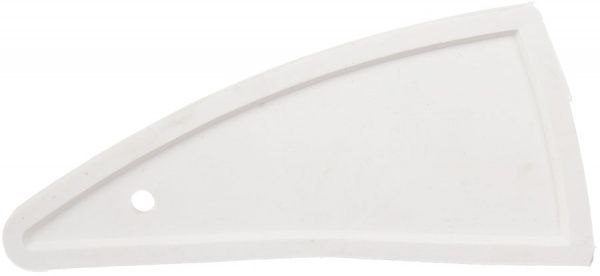 Шпатель для герметика бумеранг белый резиновый 